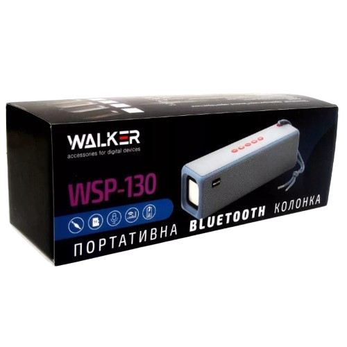 Портативна колонка чорний WALKER WSP-130 | Зображення 1
