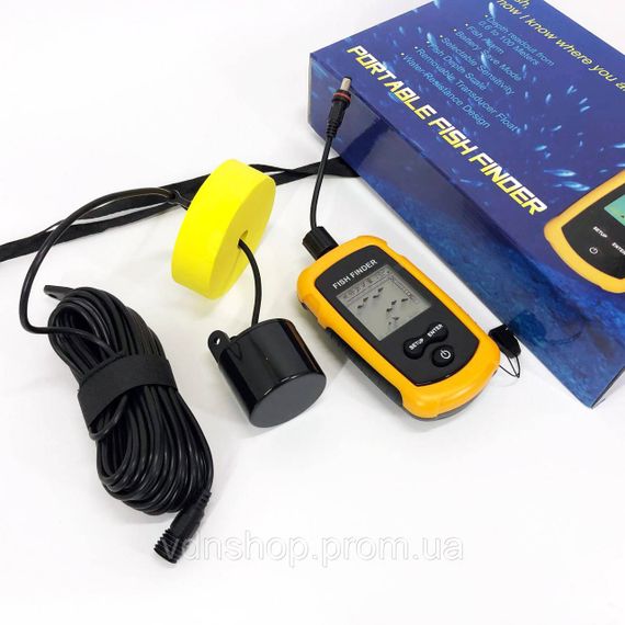 Эхолот портативный Fish Finder до 100м сонар портативный универсальный YX-96 | Зображення 7