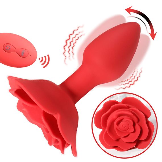 Анальна пробка - Rose Rotating Anal Plug | Зображення 9