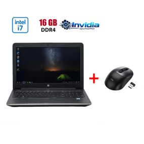 Мобільна робоча станція Б-клас HP zBook 15 G3 / 15.6" (1920x1080) IPS / Intel Core i7-6820HQ (4 (8) ядра по 2.7 - 3.6 GHz) / 16 GB DDR4 / 480 GB SSD / nVidia Quadro M2000M, 4 GB GDDR5, 128-bit / WebCam б/в + Подарунок Бездротова миша HOCO GM28