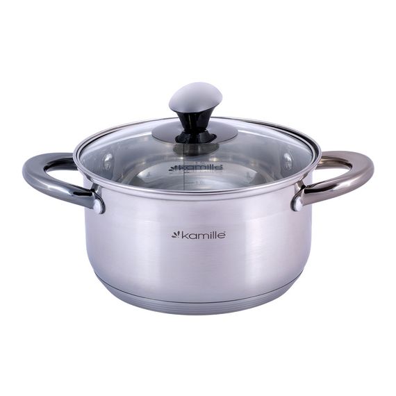 Каструля з кришкою Kamille KM-4921 2 л 18 см