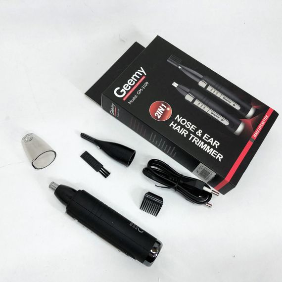 Тример GEMEI GM-3109 2в1, тример бездротовий, машинка чоловіча для гоління, бездротова електробритва | Зображення 2