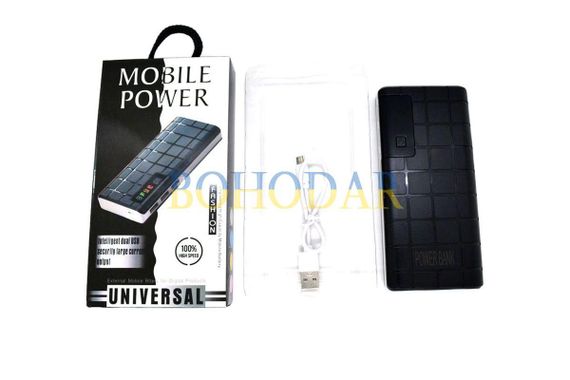 Повербанк MOBILE POWER QL-268 UNIVERSAL чорний 20000 mAh POWERBANK LCD з ліхтариком UNIVERSAL 100% HIGH SPEED 3xUSB 2.1A Польща! | Зображення 9