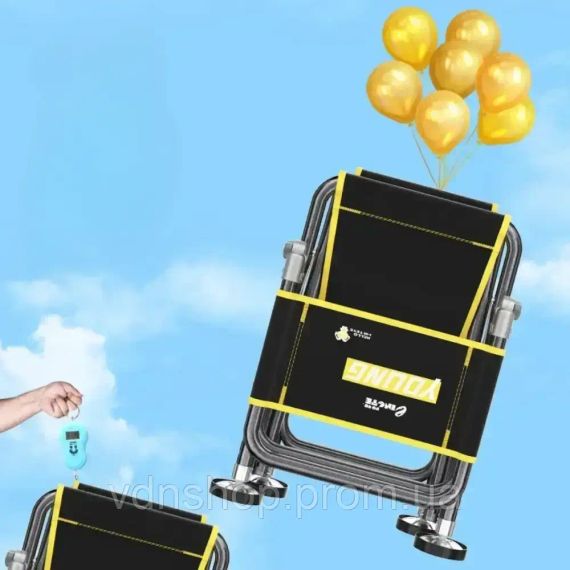 Складной телескопический стул до 150 кг, ven-1252 / Стул для рыбака / Складное кресло | Зображення 2