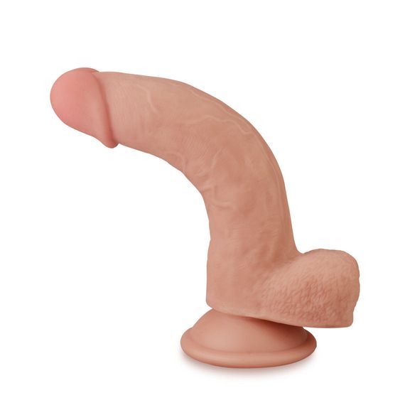 Фалоімітатор - Sliding-Skin Dual Layer Dong 8" Flesh Sex Aura | Зображення 3