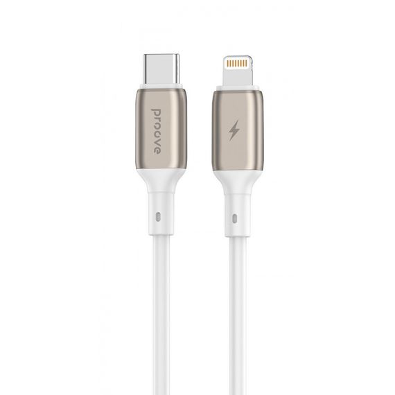 Кабель Proove Flex Type-C to Lightning 27W (1m), Белый, 1.0 м