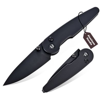 Нож Hightron Birdidi, D2, алюміній, чорний, чорний клинок (HK06BLK)