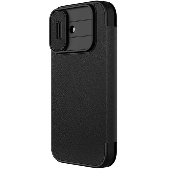 Шкіряний чохол-книжка Nillkin Qin Pro Camshield для Apple iPhone 17 (6.3") Black