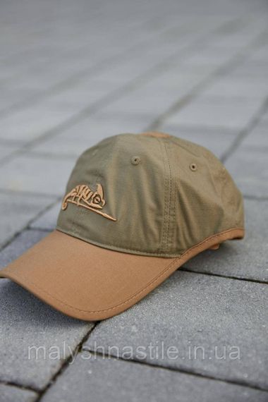 Бейсболка Helikon-Tex Logo Cap – PolyCotton Ripstop Adaptive Green/Coyote | Зображення 2
