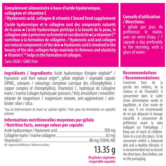 Комплекс для шкіри, волосся, нігтів INELDEA SANTE NATURELLE HYALURID® 30 Caps | Зображення 1