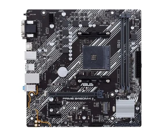 Материнcька плата ASUS PRIME B450M-K II sAM4 B450 2xDDR4 HDMI DVI D-Sub mATX (90MB1600-M0EAY0)