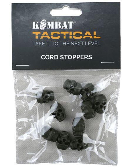 Стопери для шнурка 10шт KOMBAT UK Skull Cord Stoppers | Зображення 3