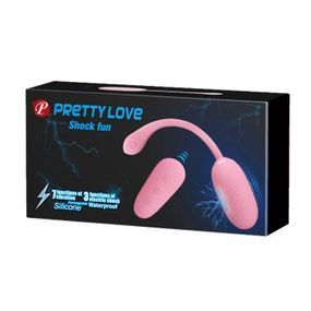 Віброяйце з електростимуляцією Pretty Love Shock Fun, рожеве
