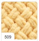 Плед плюшевий 85*85см колір 509 ручної роботи з пряжі пуфі узор плетінка
