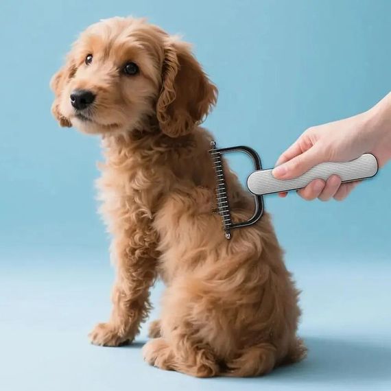 Щетка для вычесывания шерсти • Чесалка для животных Pet Comb | Зображення 5