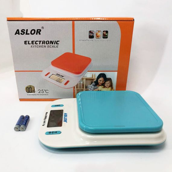 Ваги кухонні 109, 2 кг (0.1 г), термометр. LO-516 Колір: блакитний | Зображення 7