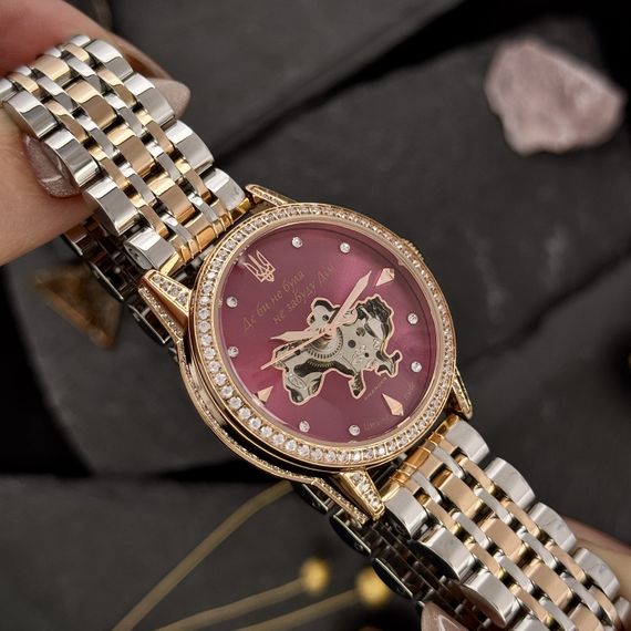Годинник наручний Awarder 049 Silver-Gold-Pink | Зображення 7