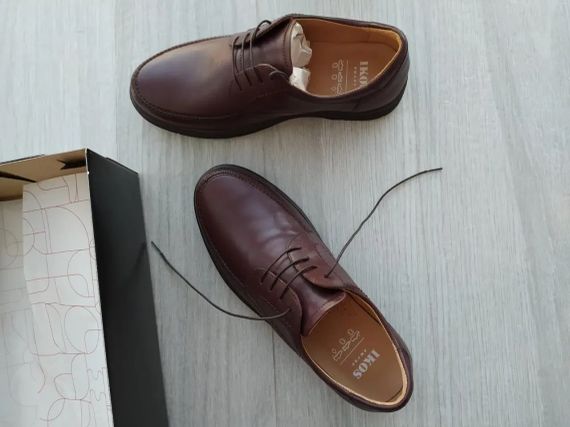 Чоловічі шкіряні туфлі Ikos 392 коричневі 40 розмір | Зображення 6