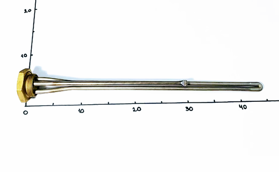 Тэн для батареи 2500w с резьбой 1 1/4" Kawai | Зображення 1