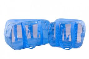 Набор из 2 сумок в роддом EcoNova S + M голубой