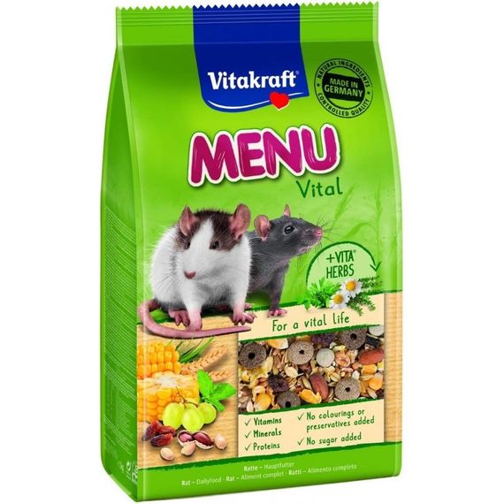 Корм для пацюків Vitakraft Premium Menu Vital, 800 гр