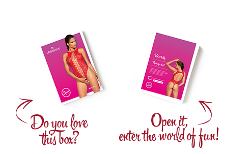 Ажурний бодістокінг із ефектом шнурівки Obsessive B120 teddy red S/M/L, червоний sexstyle | Зображення 6