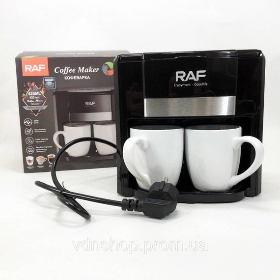 Кавомашина домашня RAF, Побутова електрична кавоварка для дому, Маленька кавоварка для меленої кави OF-98 | Зображення 9