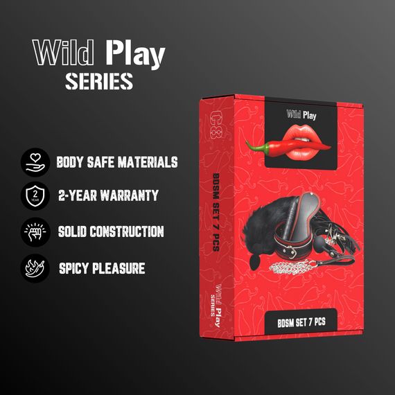 Набір БДСМ - Erospace Wild Play BDSM Set 7 pcs C8 | Зображення 1