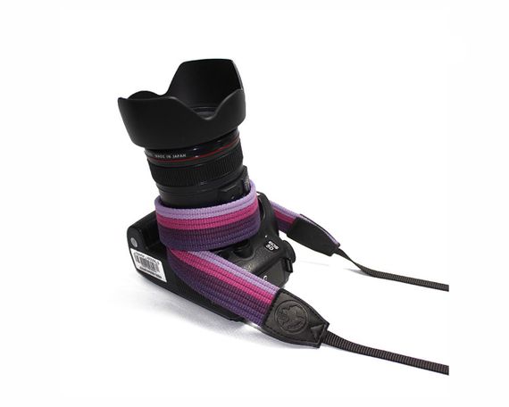 Универсальный ремень для фотоаппарата фотокамеры с вышивкой CAMERA STRAP винтажный тканевой | Зображення 1