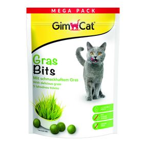 Лакомство для кошек витаминизированное с травой GimCat GrasBits, 425 гр