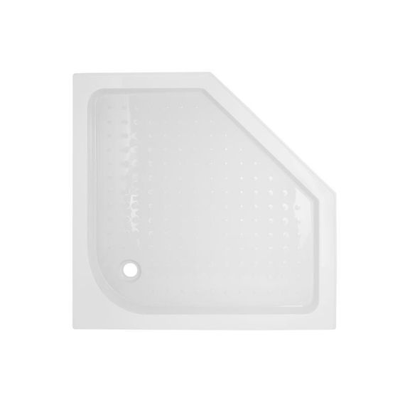 Lidz Душевой поддон DOZORCA SC90x90.LOW, низкий, пятиугольный, акриловый + ножки, диаметр слива 50 мм | Зображення 2