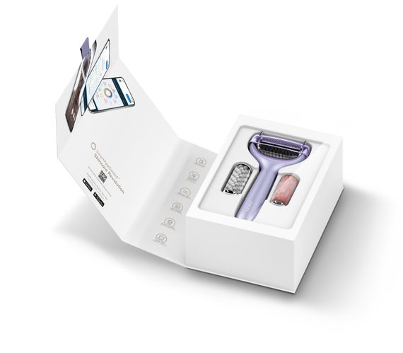 Ролер для голкової мезотерапії обличчя та тіла GESKE MicroNeedle Face&Body Roller 9в1 purple | Зображення 8
