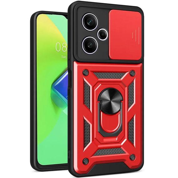 Чохол Ummi Camshield Serge Ring для Xiaomi Poco M6 Pro 5G Червоний