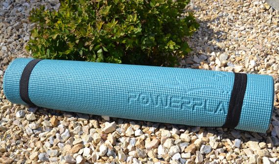Коврик для йоги и фитнеса Паверплей 4010 PVC Yoga Mat Зеленый (173x61x0.6) | Зображення 9