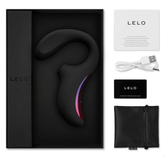 Кліторально-вагінальний звуковий стимулятор LELO Enigma Black | Зображення 8