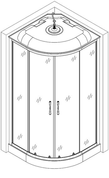 Душовий бокс BRAVO WISLOK L90FFS (L90F) | Зображення 8