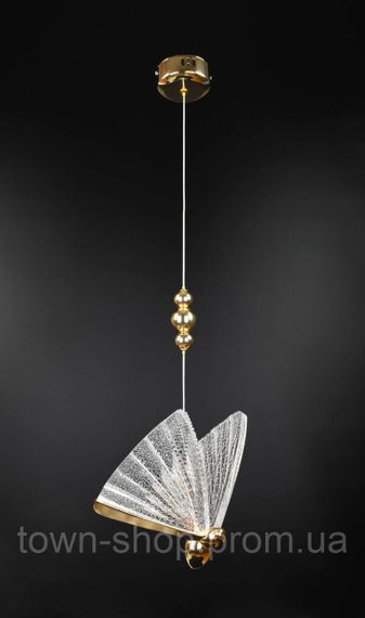 Люстра потолочная LED CA02/1-gd-k Золото 30-120х22х16 см. | Зображення 3