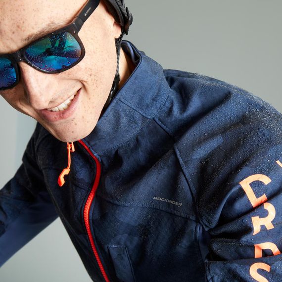 Куртка чоловіча ST 500 для гірського велоспорту синя | Зображення 3