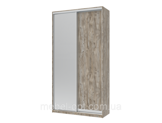 Шафа купе Сіті Лайт Doros Клондайк 1 ДСП / 1 Дзеркало 120х60х225 (240068)
