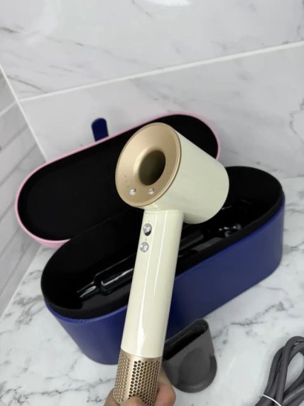 Super Hair Dryer фен с кейсом 1 насадка Золотий | Зображення 1