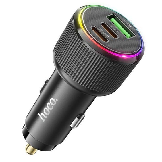 АЗП Hoco NZ17 High Power 45W (1USB-A/2C) Black | Зображення 1