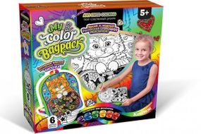 Комплект креативного творчества"My Color BagPack" CBP-01 рюкзак-раскраска Котик