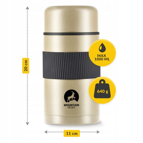 Термос для їжі Mountain Goat 1 л Gold (P-5907739315816) | Зображення 9