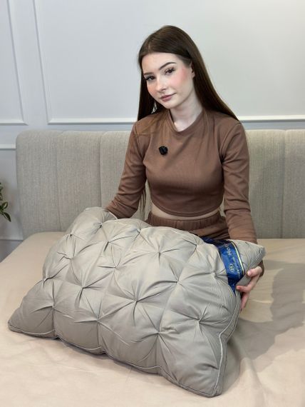 Подушка тесто из из полиефирного волокна Hotel pillow 19535 50х70 см серая | Зображення 9