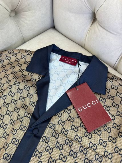 Комплект Gucci Printed Beige бежевий (футболка + шорти) sp127 | Зображення 7