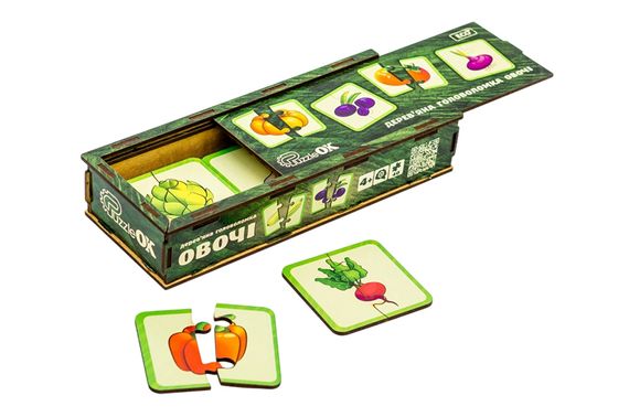 Головоломка дерев'яна Puz-95963 "Овочі" PuzzleOk | Зображення 4