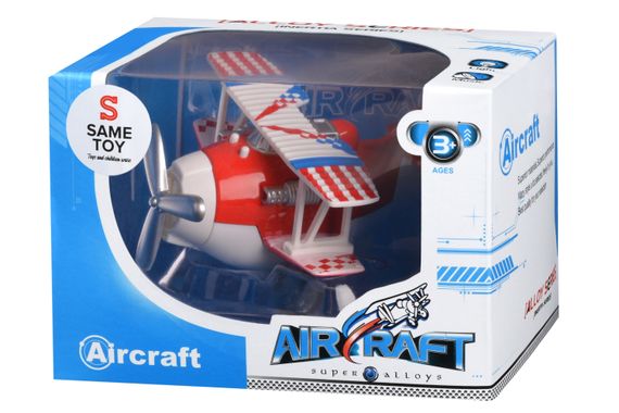 Самолет металический инерционный Same Toy Aircraft красный со светом и музыкой SY8012Ut-3 (SY8012Ut-3) | Зображення 4