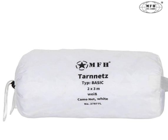 Маскувальна сітка MFH Camo Net «Basic» 2x3 м White | Зображення 1