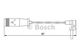Датчик зносу гальм. колодок MERCEDES-BENZ (вир-во Bosch) BOSCH 1987474966 на MERCEDES-BENZ C-CLASS T-Model (S204)
