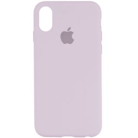 Чехол Silicone Case Full Protective (AA) для Apple iPhone X (5.8") / XS (5.8") Бузковий/Lilac